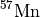 $^{57}\mathrm{Mn}$
