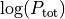 \log(P_\mathrm{tot})