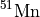 $^{51}\mathrm{Mn}$