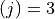 (j) = 3