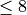 \le8