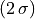 (2\,\sigma)